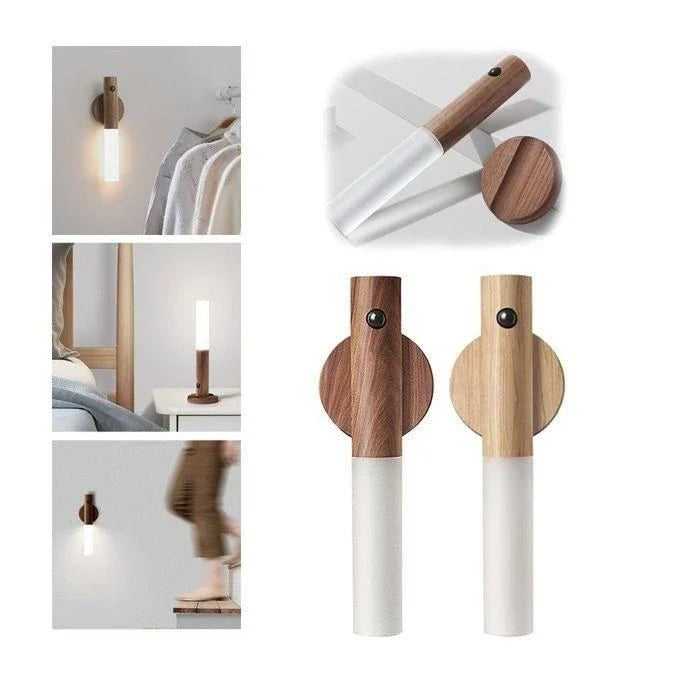 Veilleuse Murale LED Magnétique Sans Fil - مصباح ذكي بحساس الحركة  متعدد الإستعمالات