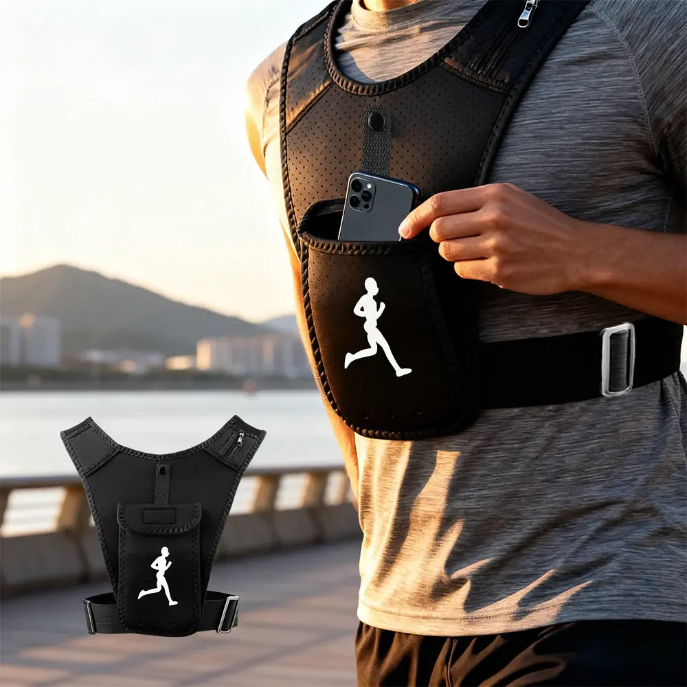 Gilet Support de téléphone pour sports unisex - سترة رياضية لحمل الهاتف لرجال و النساء