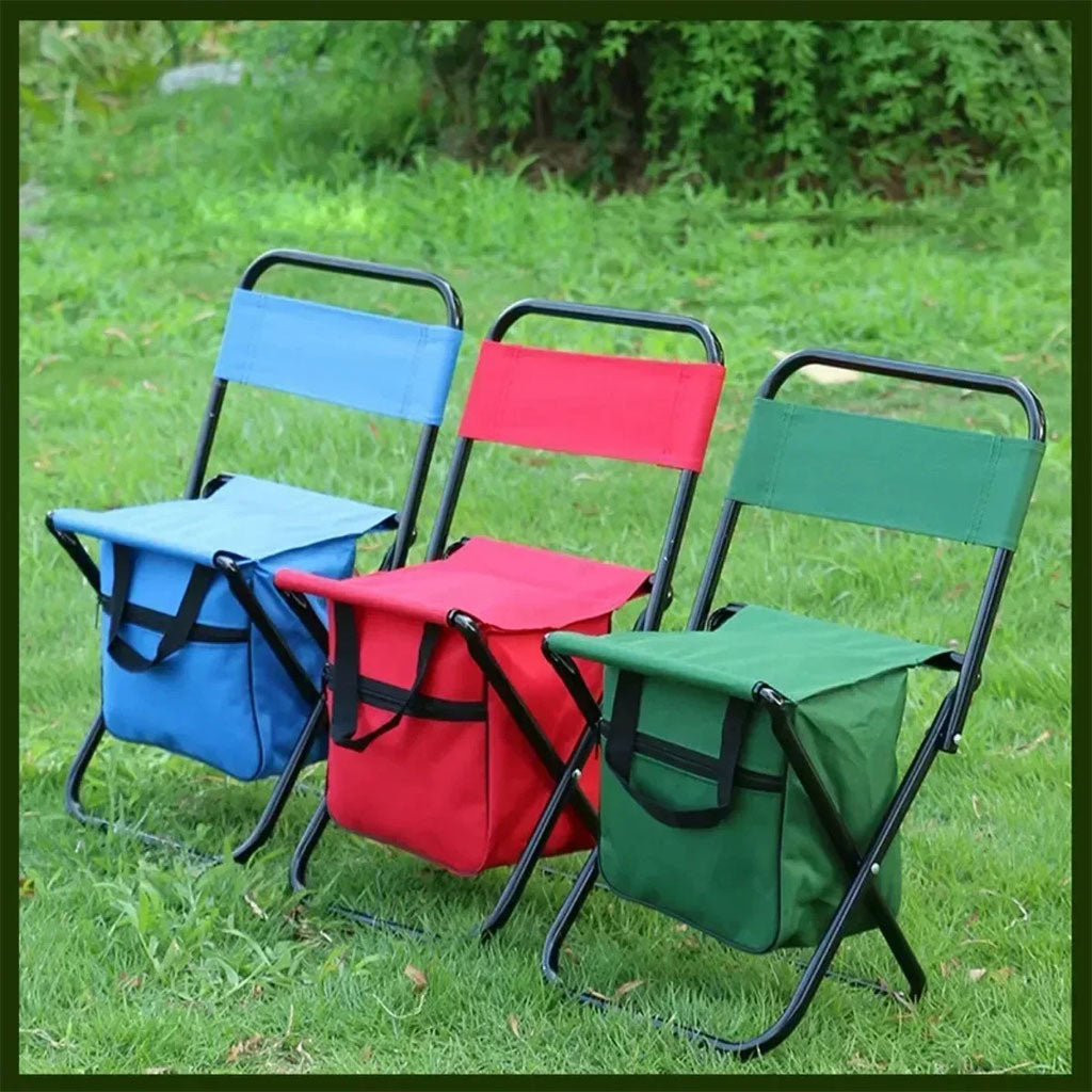 Chaise Pliante Multifonctionnel avec Sac de Pêche – كرسي محمول مع حقيبة مدمجة